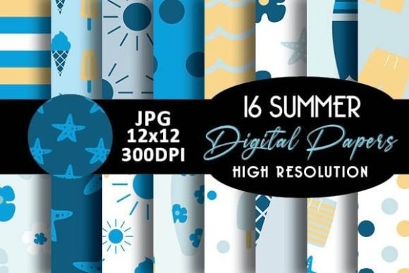 Blue Summer Digital Papers Patterns: A Practical Review for Creative Professionals