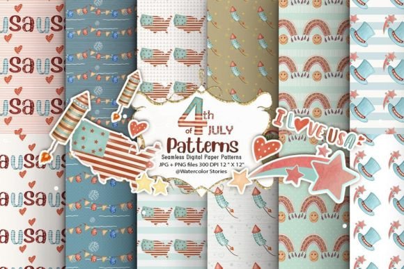 Boho 4th of July Patterns