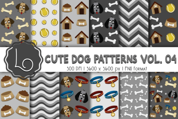 Cute Dog Patterns Vol. 04: A Strategic Asset for Purpose-Driven Design Projects