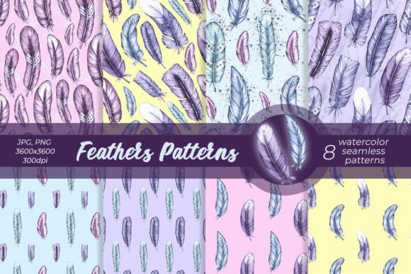 Feathers Patterns Watercolor Patterns: Strategic Design Assets for Purpose-Driven Creators