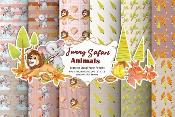Funny Safari Animals Patterns