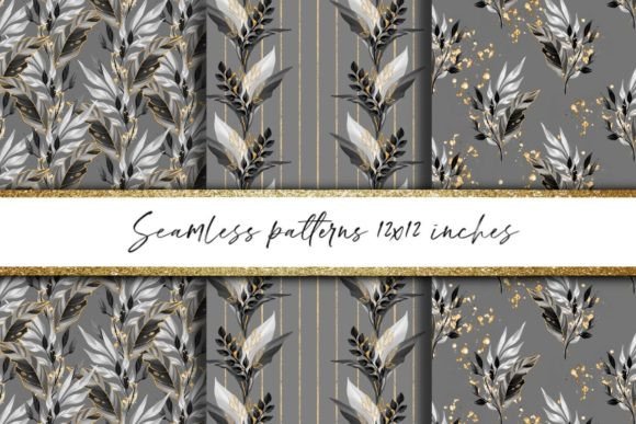 Gold and Gray Patterns: Elegant, Seamless Design Resources