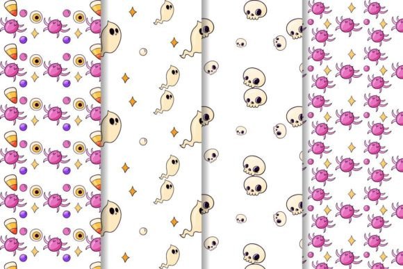 Halloween Patterns Collection Set