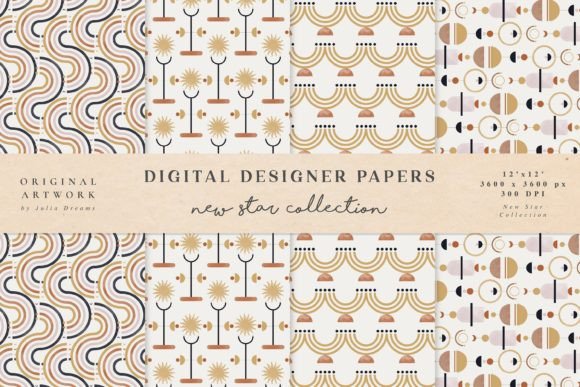 New Star Seamless Patterns