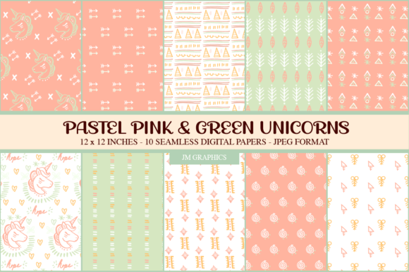 Pastel Pink and Green Unicorns Patterns: A Strategic Creative Asset for Modern Designers and Brands