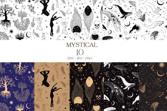 Patterns with Mystical Illustrations