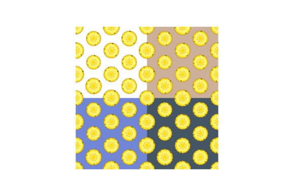 Set of Seamless Patterns with Pineapple: Design Versatility Meets Tropical Authenticity