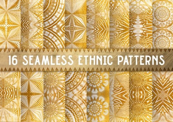 White and Gold Luxury Abstract Patterns